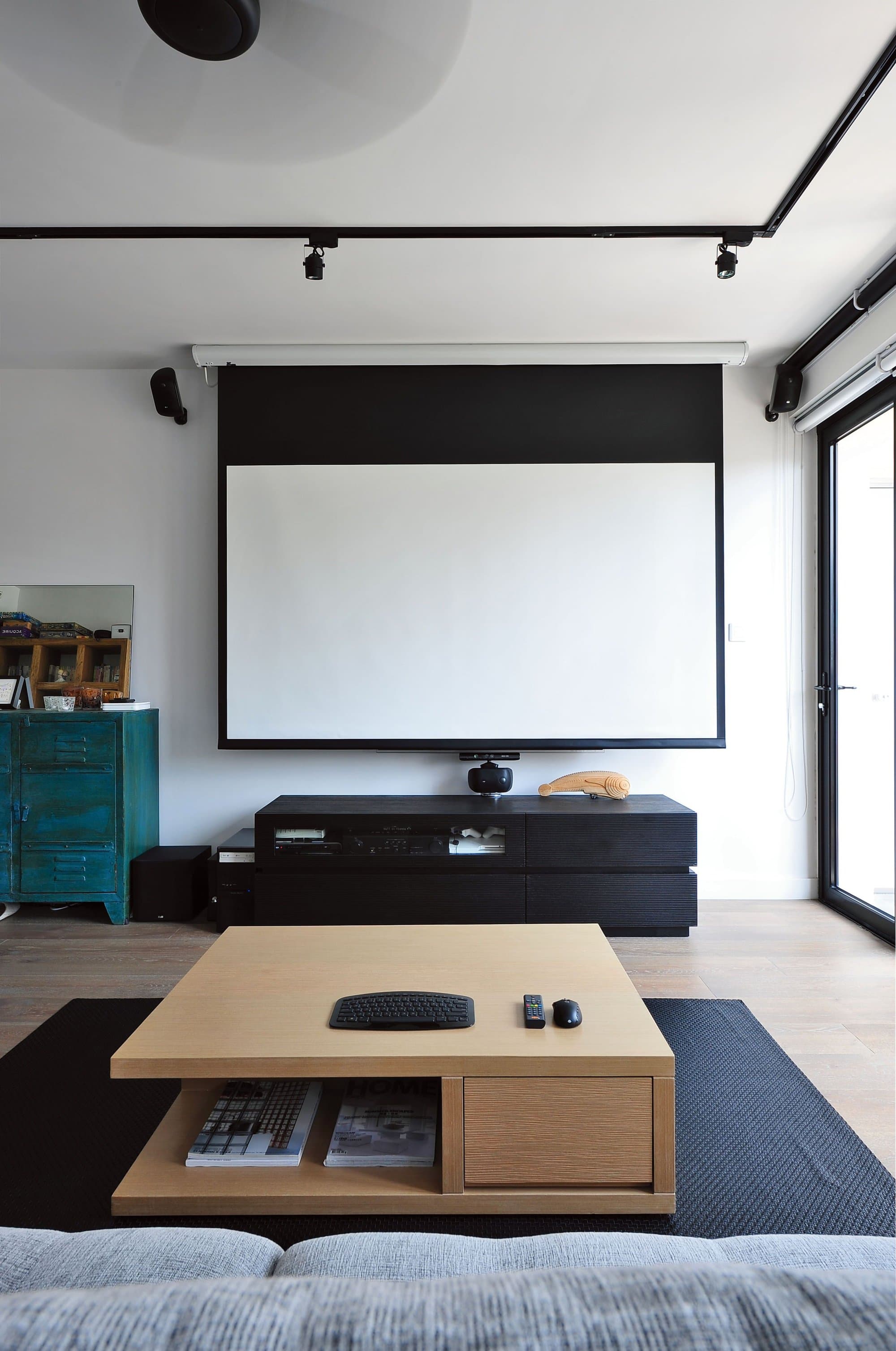 Pantalla instalada por ASL en living