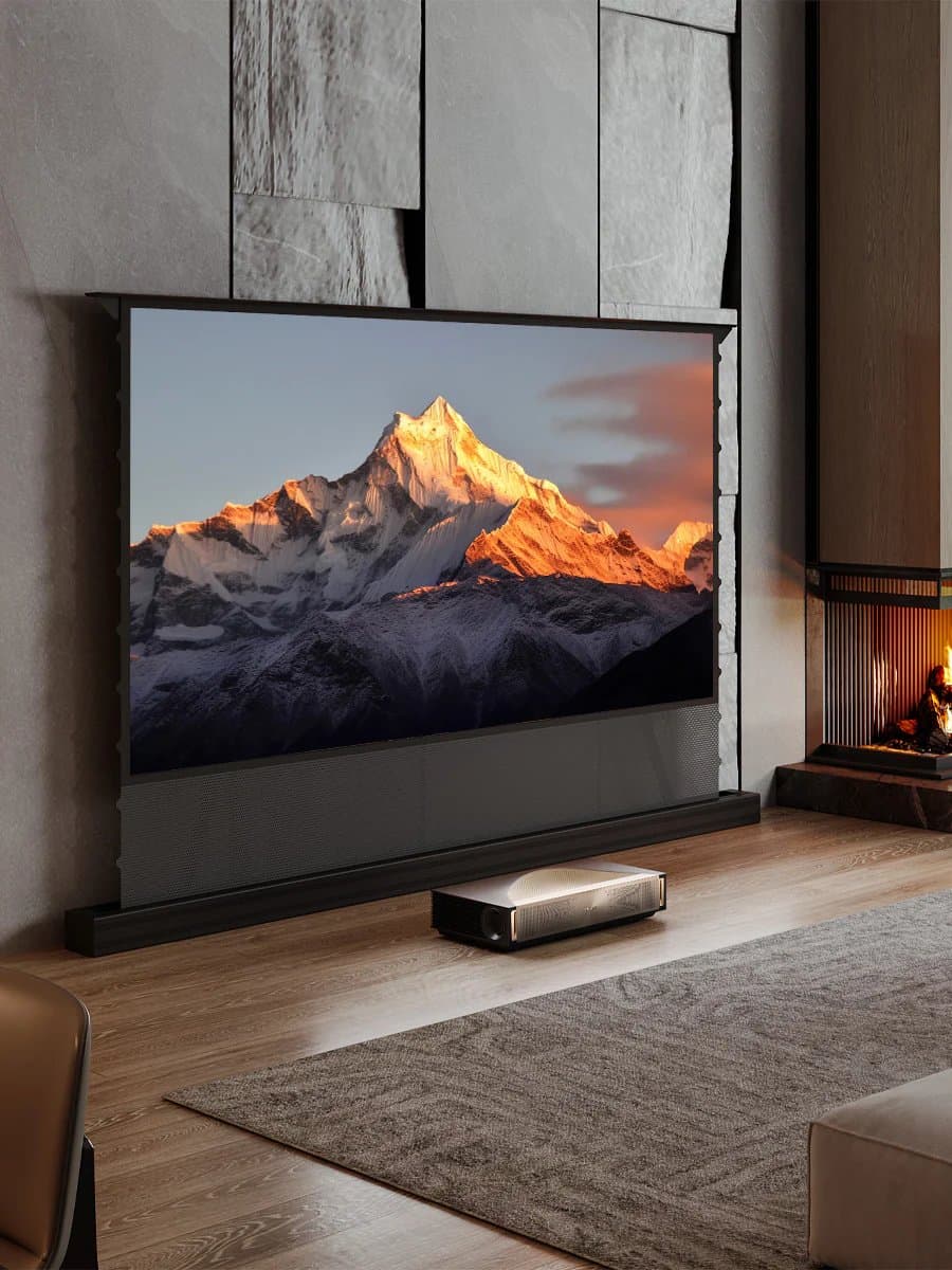 Pantalla de gran formato con soundbar integrado